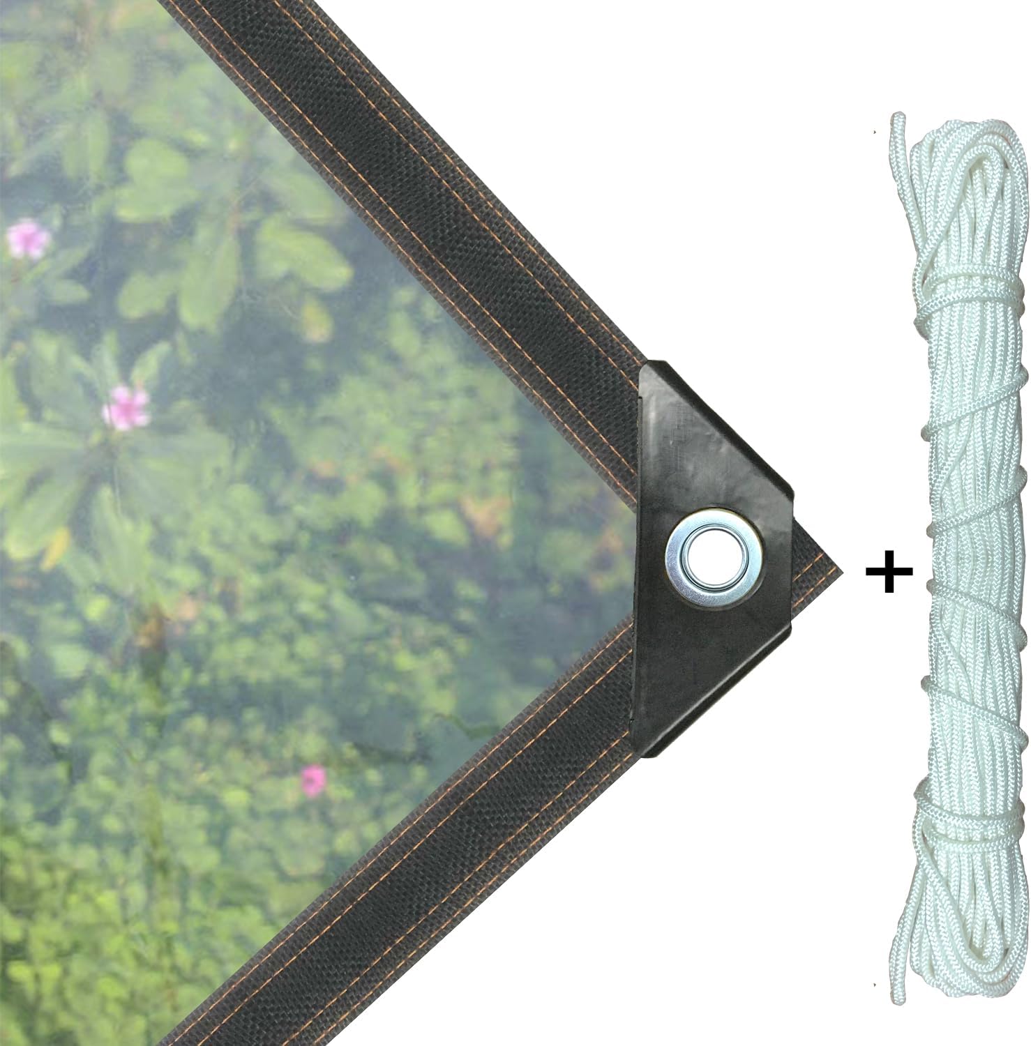 Clear Plastic Tarp with Grommets 10x12 FT Heavy Duty