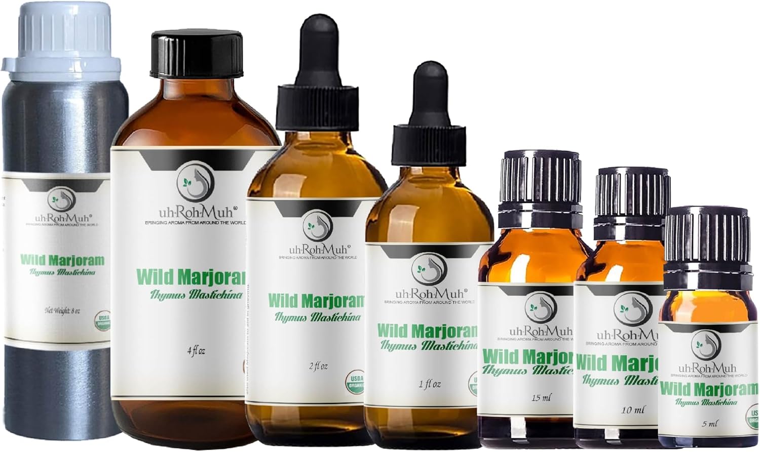 Wild Marjoram Organic Essential - Oil Steam Distilled Thymus Mastichina Leaf Oil, Fresh Herbal Spicy Aroma Middle Top Note Oil for Aromatherapy, Skincare and DIY Cosmetic Blends - Spain - 5 ml