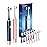 Aneebart Blue & Pink Electric Toothbrush for Adults, USB Rechargeable Sonic Toothbrush with 12 Brush Heads, Smart Timer, 6 Modes, 2-Hour Fast Charge Last 30 Days