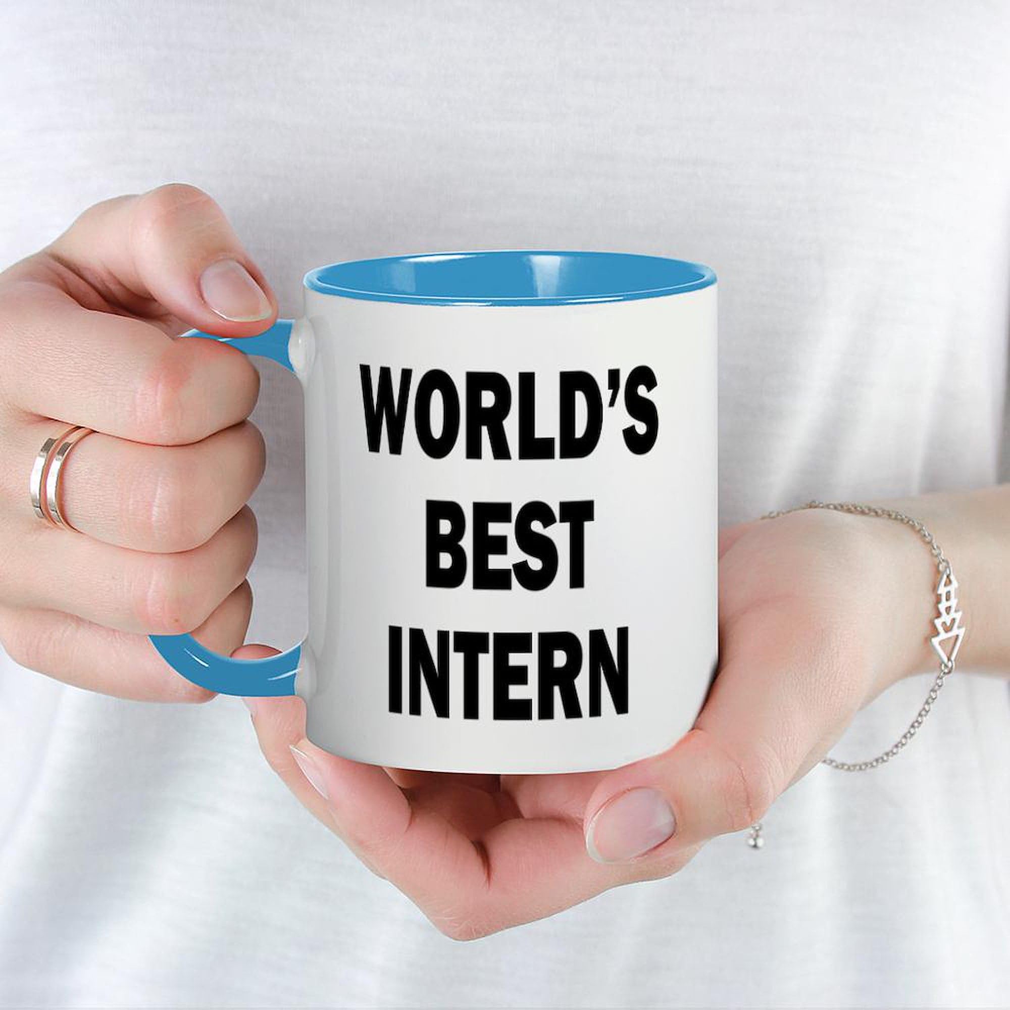 Amazon.com | CafePress World's Best Intern Mug 11 oz (325 ml) Ceramic  Coffee Mug: Coffee Cups & Mugs