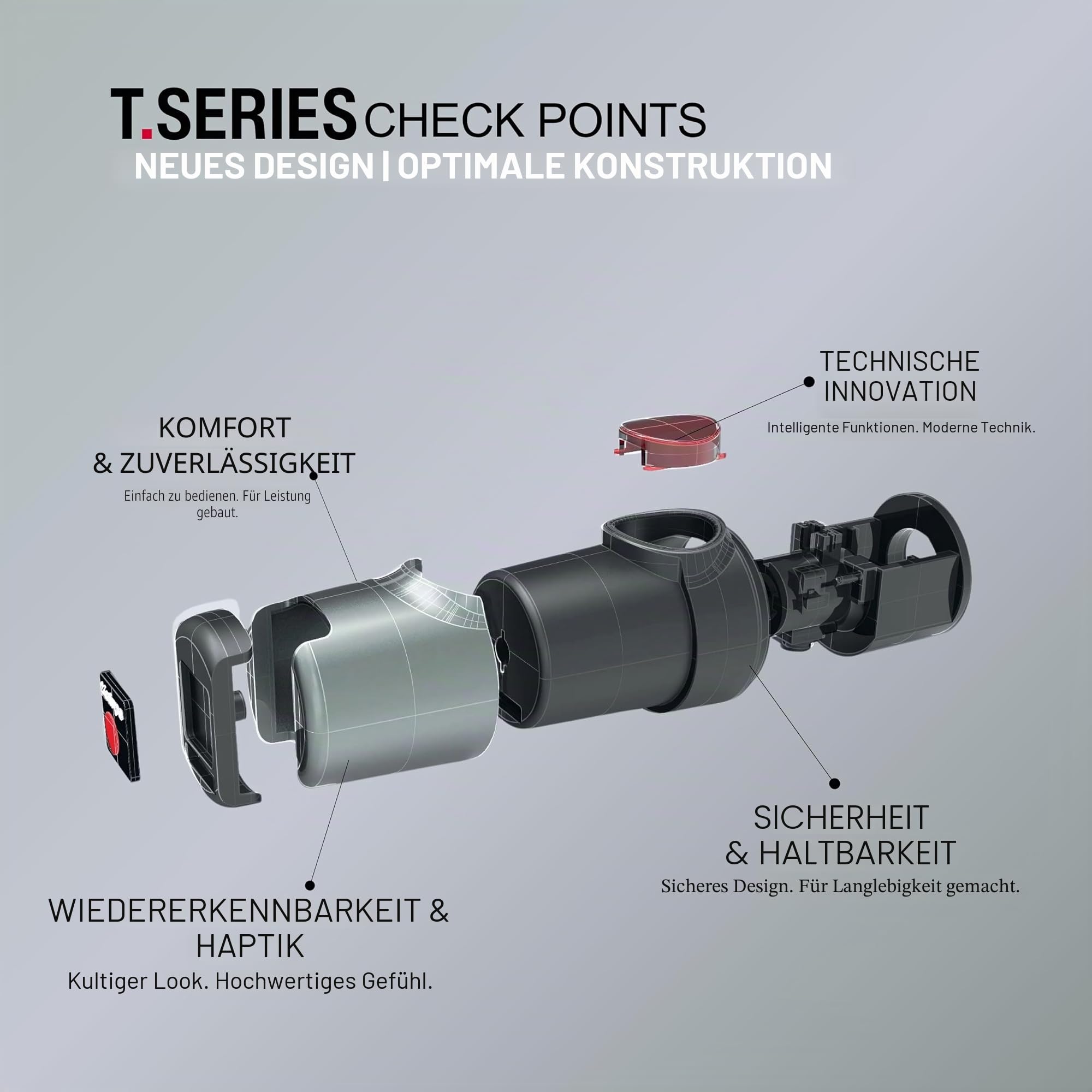 Knirps Duomatic T.200 Medium leichter winddichter Reiseschirm mit 8 Streben, 95% UV-Schutz