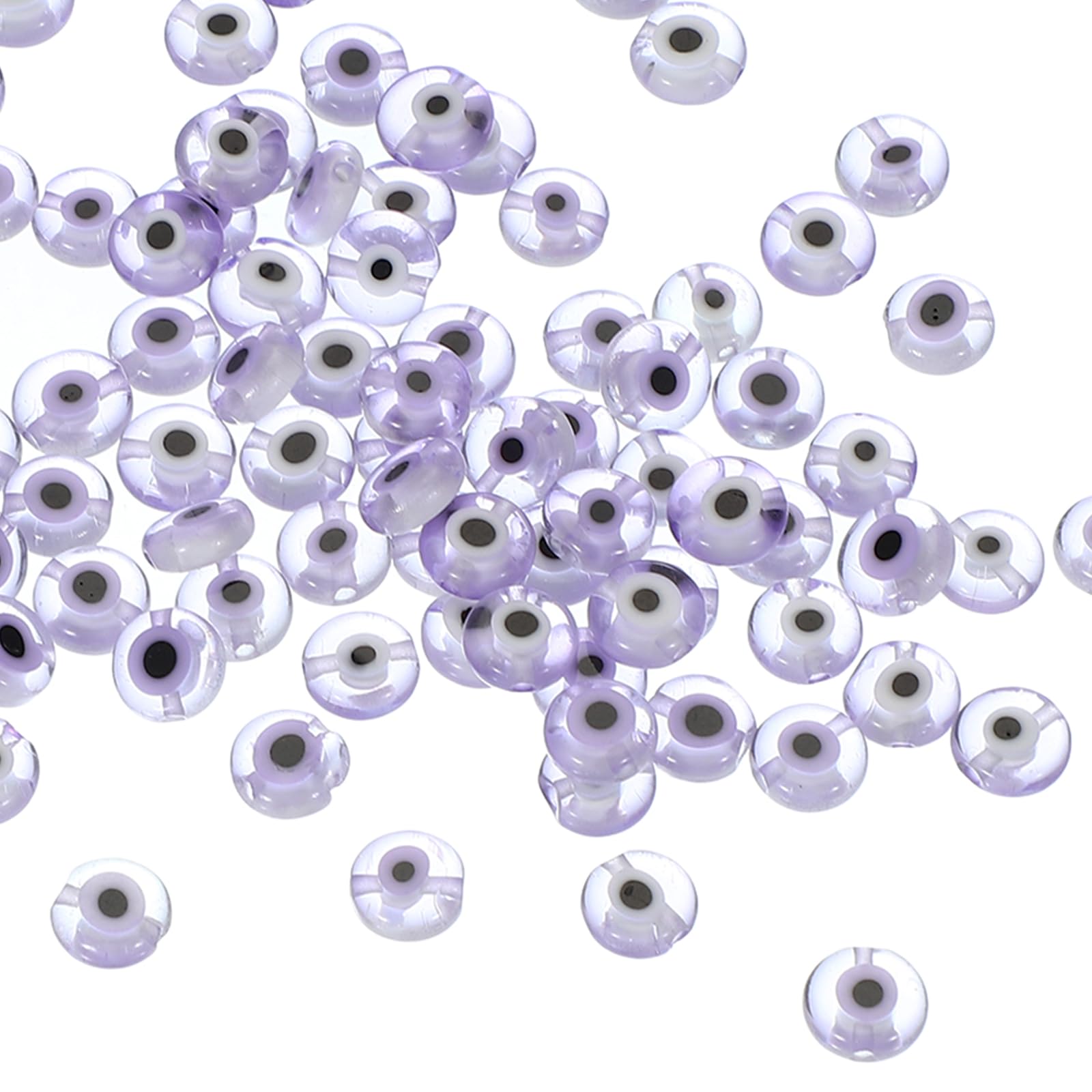 PATIKIL 6mm Flat Evil Eye Beads