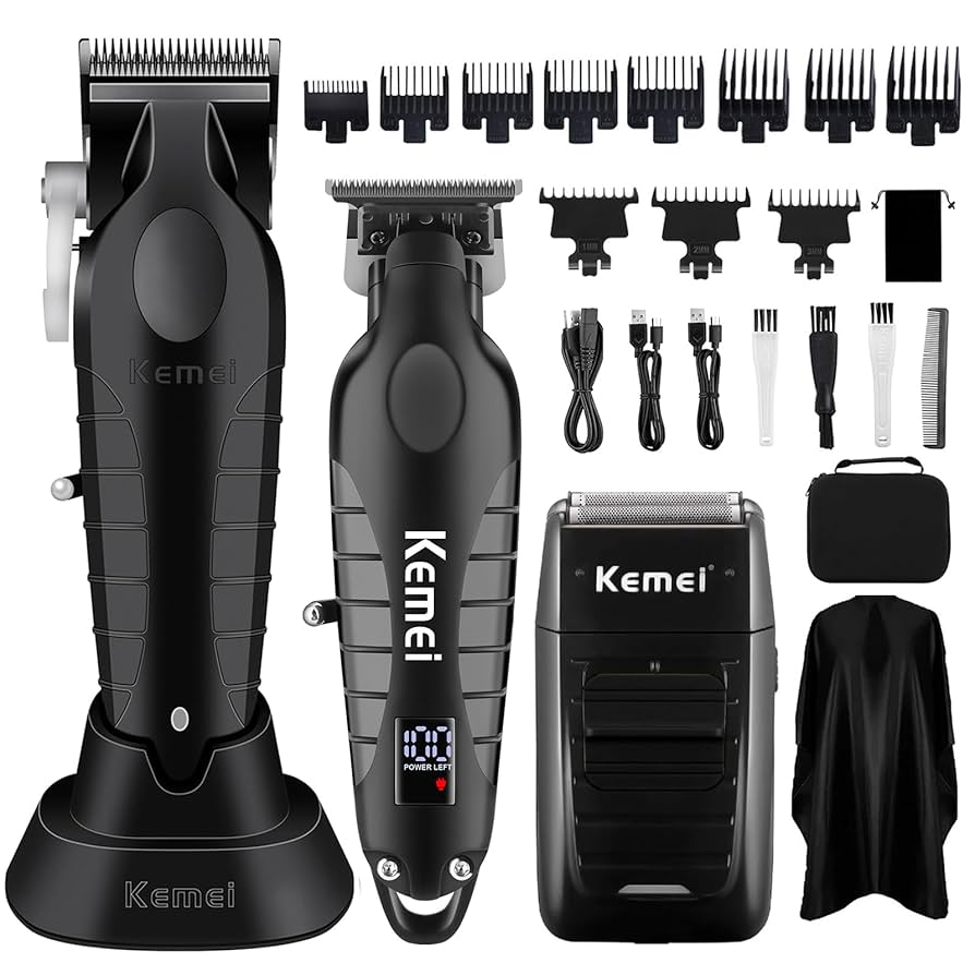 Kemei 電動ヘアクリッパーセット　新品 Amazon.co.jp: KEMEI プロフェッショナルコードレスヘア