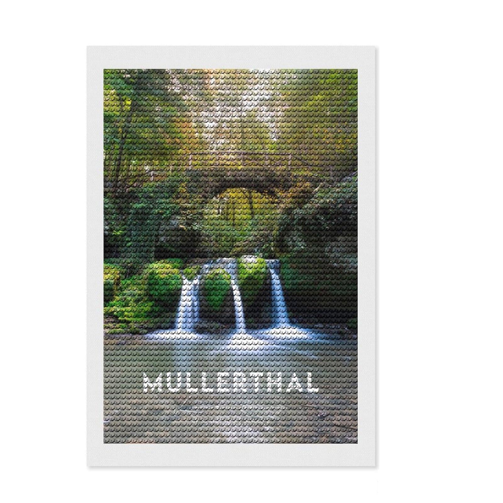 Junmoney Luxembourg Coordinates Diamond Painting Kit 8"x12", Aesthetic Room Decor, Christmas Gift, Farmhouse Decor, Holiday Gift Idea