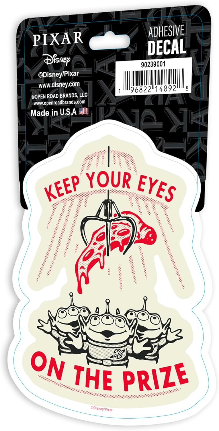 Disney Pixar Toy Story Alien Keep Your Eyes on The Prize Adhesive Vinyl Decal - Fun Toy Story Sticker for Car or Truck - Image 2