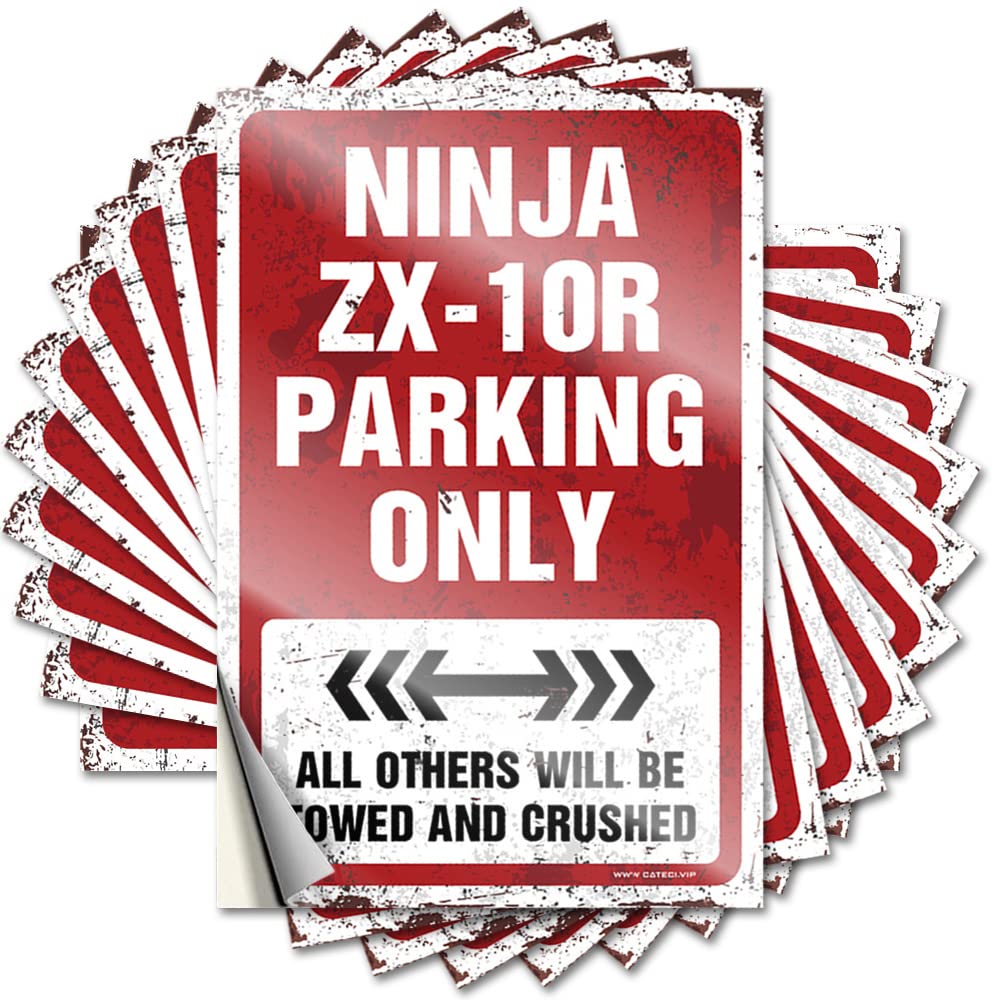 Room Stuff Soft Area Quote | Ninja Zx-10r Parking Only Glitter for Bathroom Decor(8X12CM)