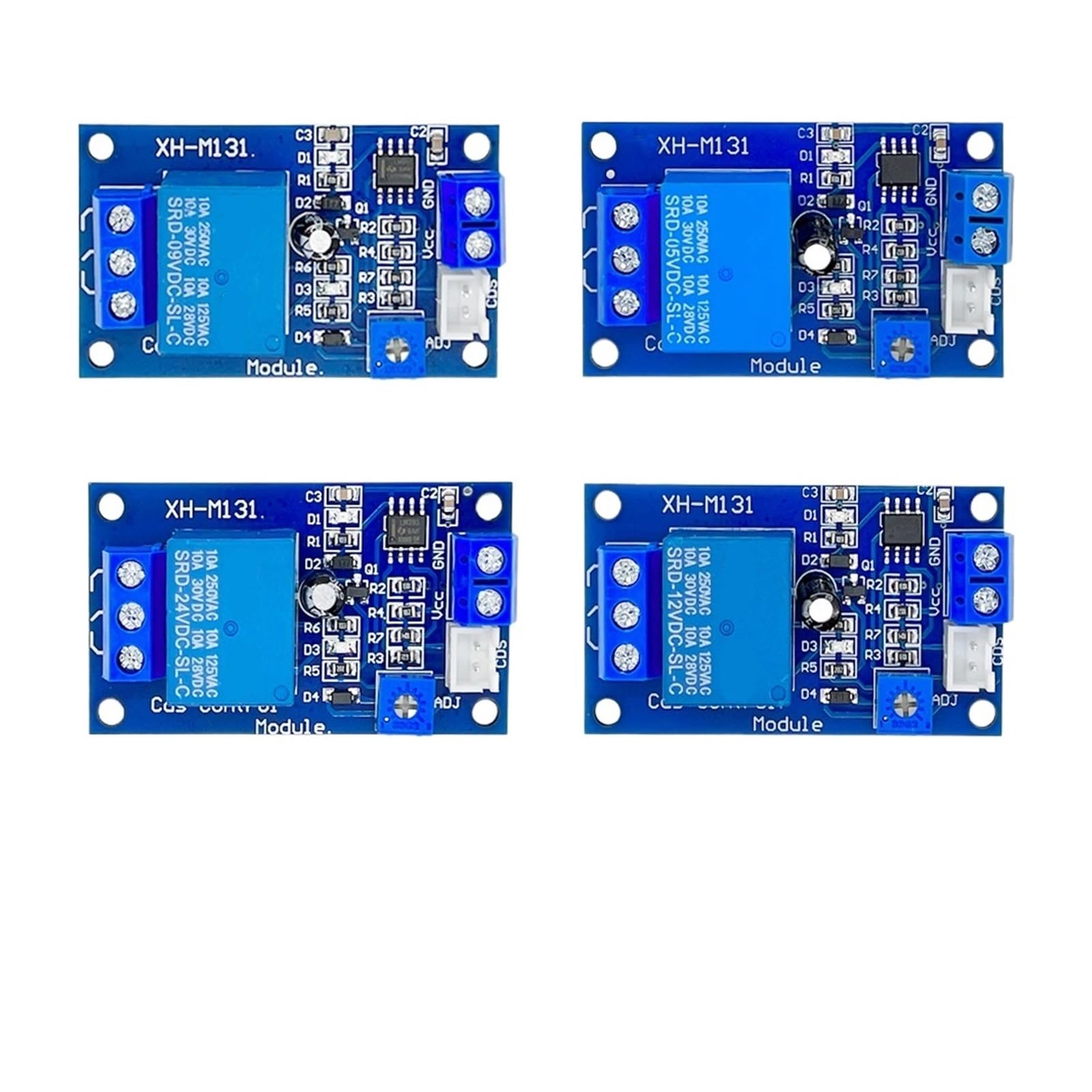 XH-M131 DC 5V / 12V Light Control Switch Photoresistor Relay Module Detection Sensor 10A Brightness Control Module(DC 9V)