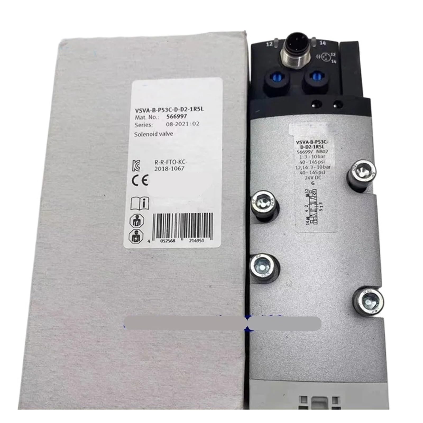 ELZNSQQK 1PCS VSVA-B-P53C-D-D2-1R5L 566997 VSVA-B-P53C-ZD-A1-1T1L 539162 Solenoid Valve(566997)