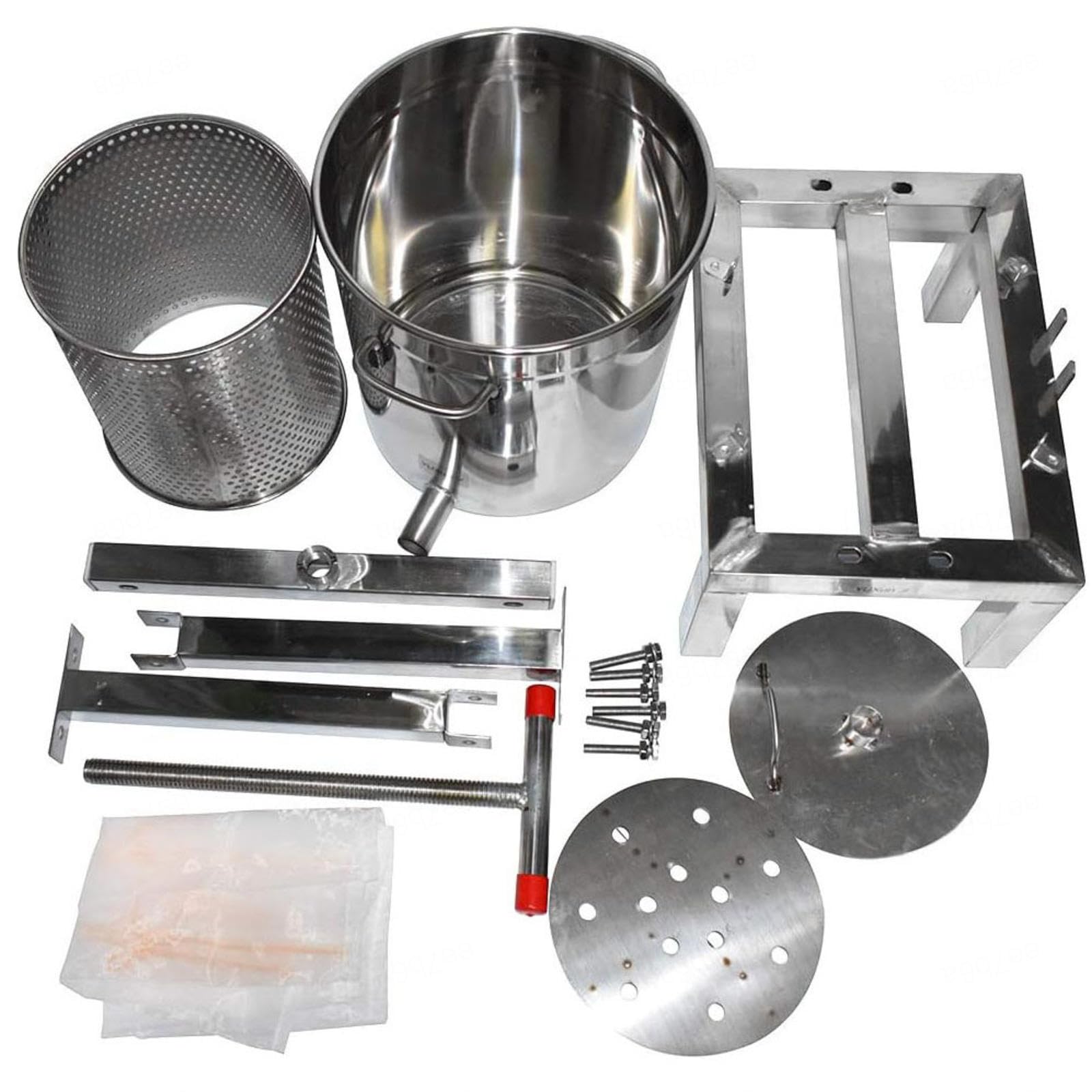 Estrattore Manuale per Miele Pressa per miele in acciaio inox manual honey press extractor Attrezzatura apicoltura per Uva Frutta e Verdura Uso Domestico