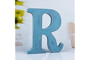 Rustic Blue Letter: A Timeless Embellishment for Creative Expression