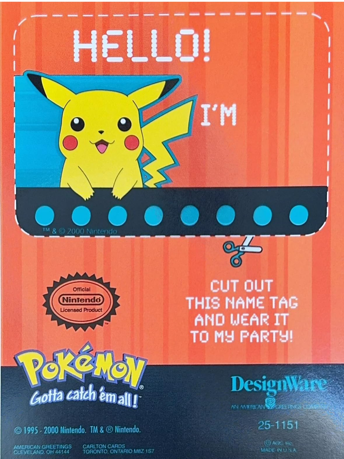 Amazon.com : Pokemon Vintage Party Invitations (8 Cards + 8 Envelopes, 2000 Edition) Official Licensed Collectible, Includes Name Tag : Home & Kitchen Amazon.com : Pokemon Vintage Party Invitations (8 Cards + 8 Envelopes, 2000 Edition) Official Licensed Collectible, Includes Name Tag : Home & Kitchen