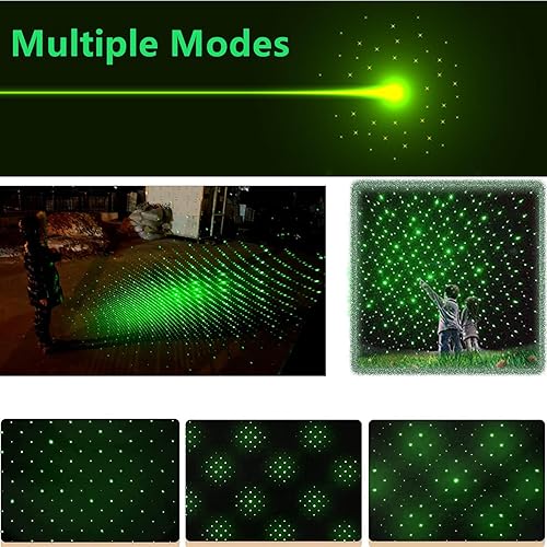 Miniatura 3 de Puntero láser verde de alta potencia, puntero láser verde de alta potencia, puntero láser de largo alcance, puntero láser verde recargable por USB,