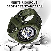 Vista 4 de T-ENGINE Funda Compatible con Correa de Banda para Samsung Galaxy Watch 5 Pro con Estuche para Galaxy 5 Pro 45mm 2022 Hombre