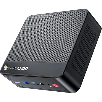 Beelink SER7 Mini PC, AMD Ryzen 7 7840HS (hasta 5.1 GHz) 8C/16T, de 32 GB | Mini Computer 16GB DDR4 RAM 480GB NVMe SSD, Mini 