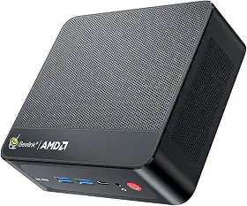 Beelink Mini PC SER7, AMD Ryzen 7 7840HS (até 5,1GHz) 8C/16T, Mini Computador 32GB DDR5 RAM 1TB NVMe PCIE 4.0 SSD, Mini Desktop 4K 144Hz Tela Quad Screen Display WiFi6/BT5.2/WOL/W-11 Pro