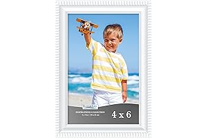 Icona Bay 4x6 White Picture Frame - The Perfect Canvas for Your Cherished Memories