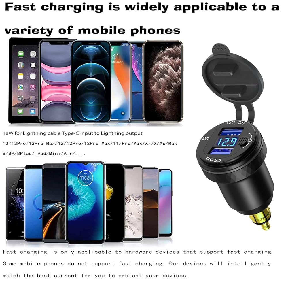 Cheap 12 24V 4.2A Dual USB Port Car Socket Charger With Voltage Display