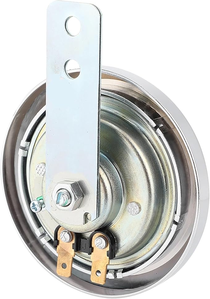 Parlante para manillar de moto universal 105dB 12V 85mm cubierta cromada miniatura 5