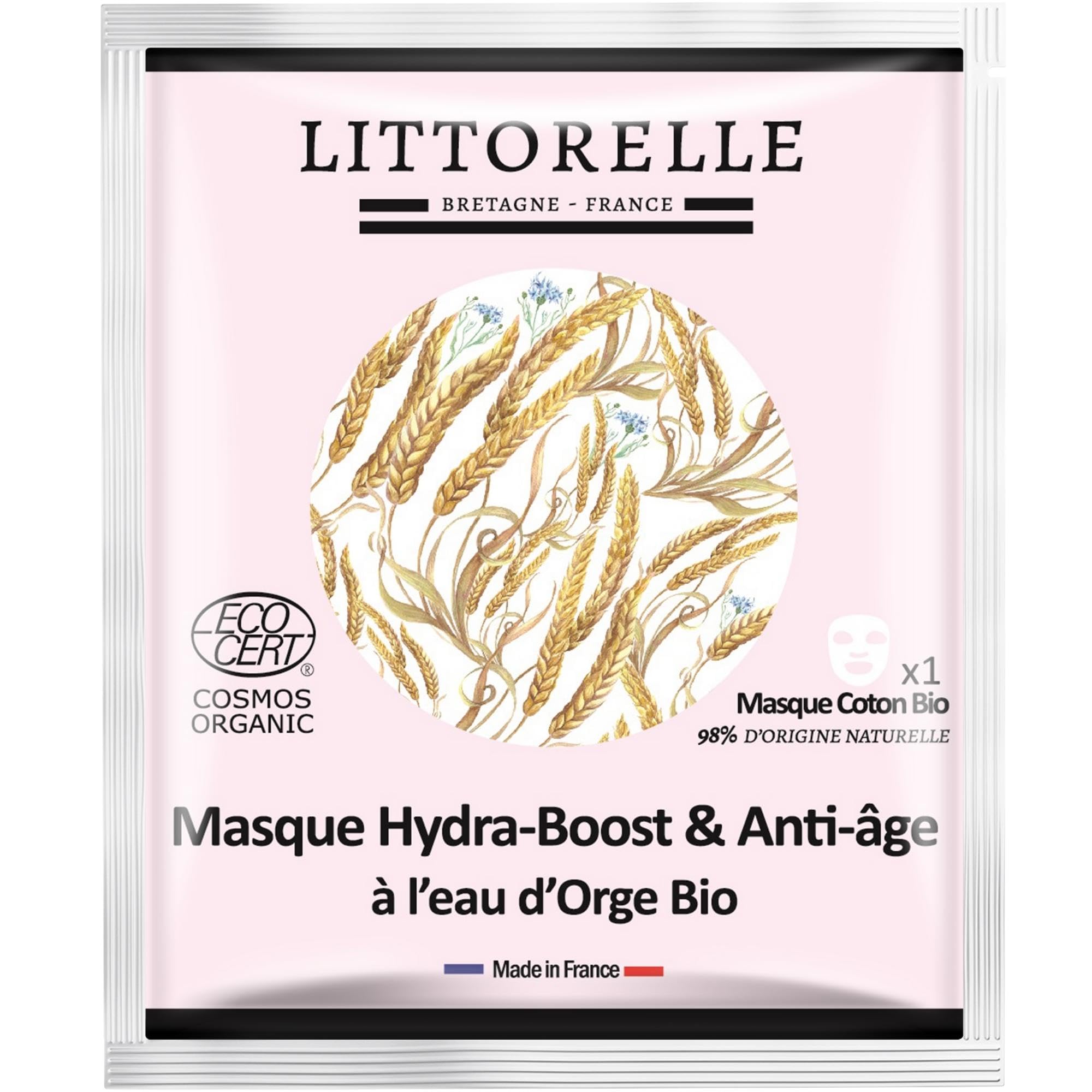 Masque Hydra-Boost Anti-âge Certifié Bio COSMOS ORGANIC - Pack de 10 unités