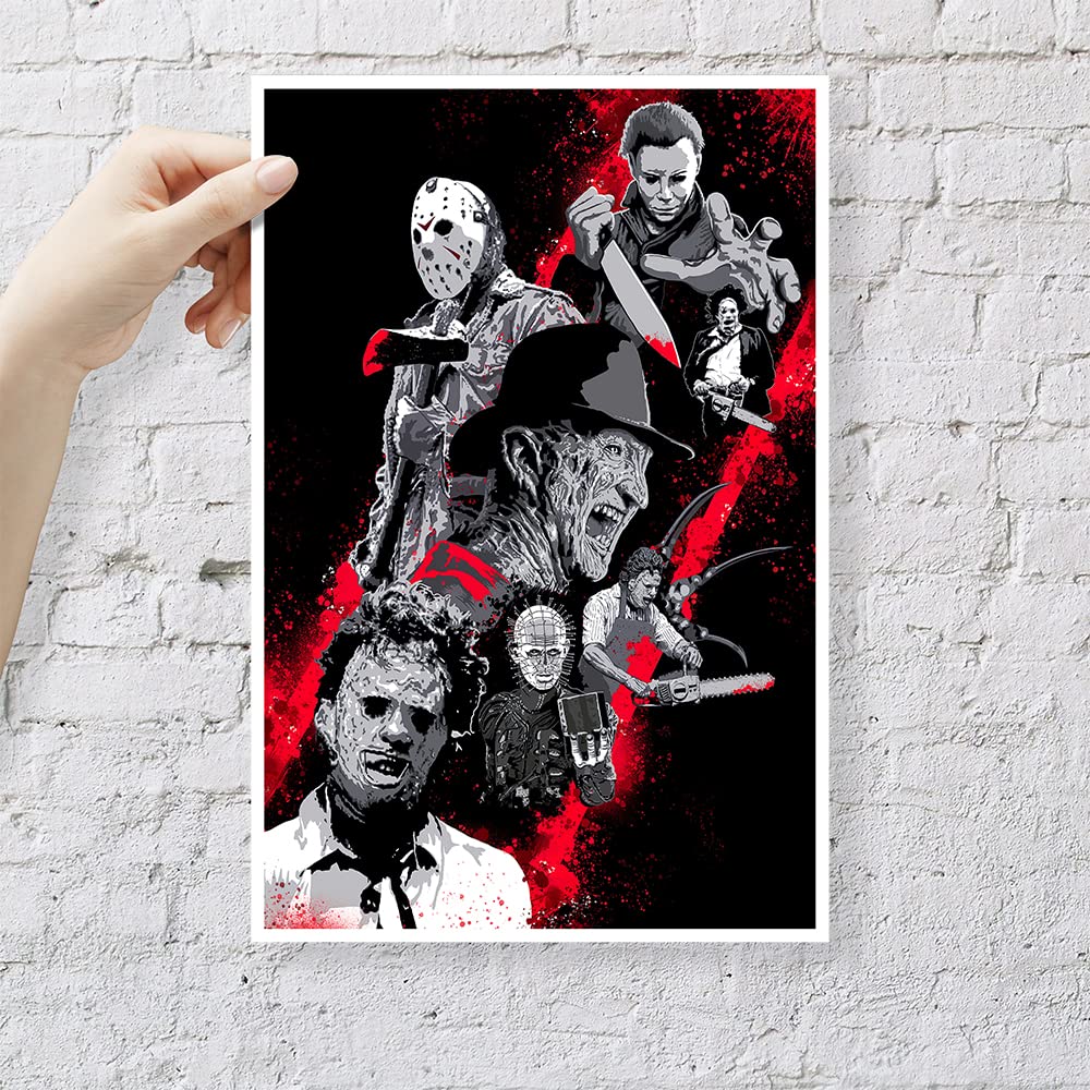 Amazon.co.jp: SenNJArt ホラー映画ポスター、写真、モンスター