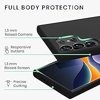 Vista 4 de kwmobile Funda compatible con Galaxy S23 Ultra - Funda de silicona TPU - Funciona con carga inalámbrica - Negro