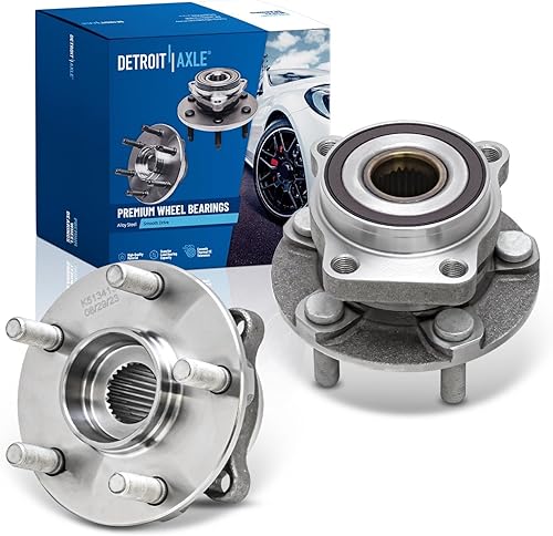 Miniatura 27 de Detroit Axle - 2 bujes de cojinete de rueda delantera para Nissan Titan Infiniti QX56 2004-2007, Armada 2005-2007, Pathfinder Armada 2004 Rodamiento