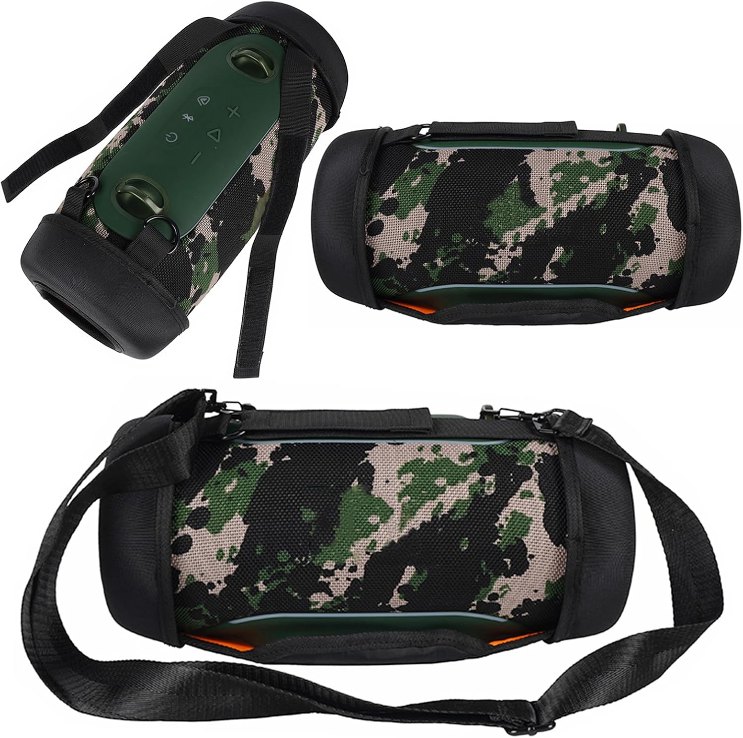 Case Carrying Strap Sleeve Compatible with JBL Xtreme 5, Black image 3