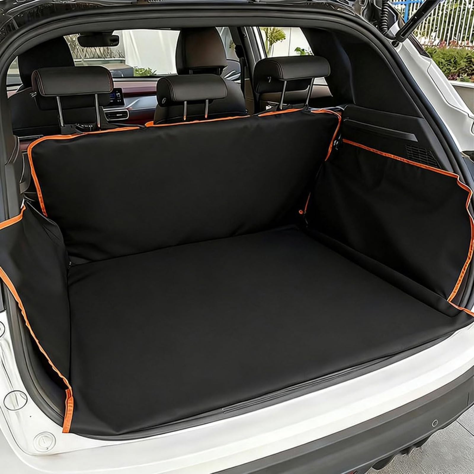 KGOWSTGBD For BMW IX SUV I20 Dog Boot Liner, Heavy Duty Waterproof Car Boot Protector for Dogs, Scratch Proof Pet Boot Cover with Bumper Flap