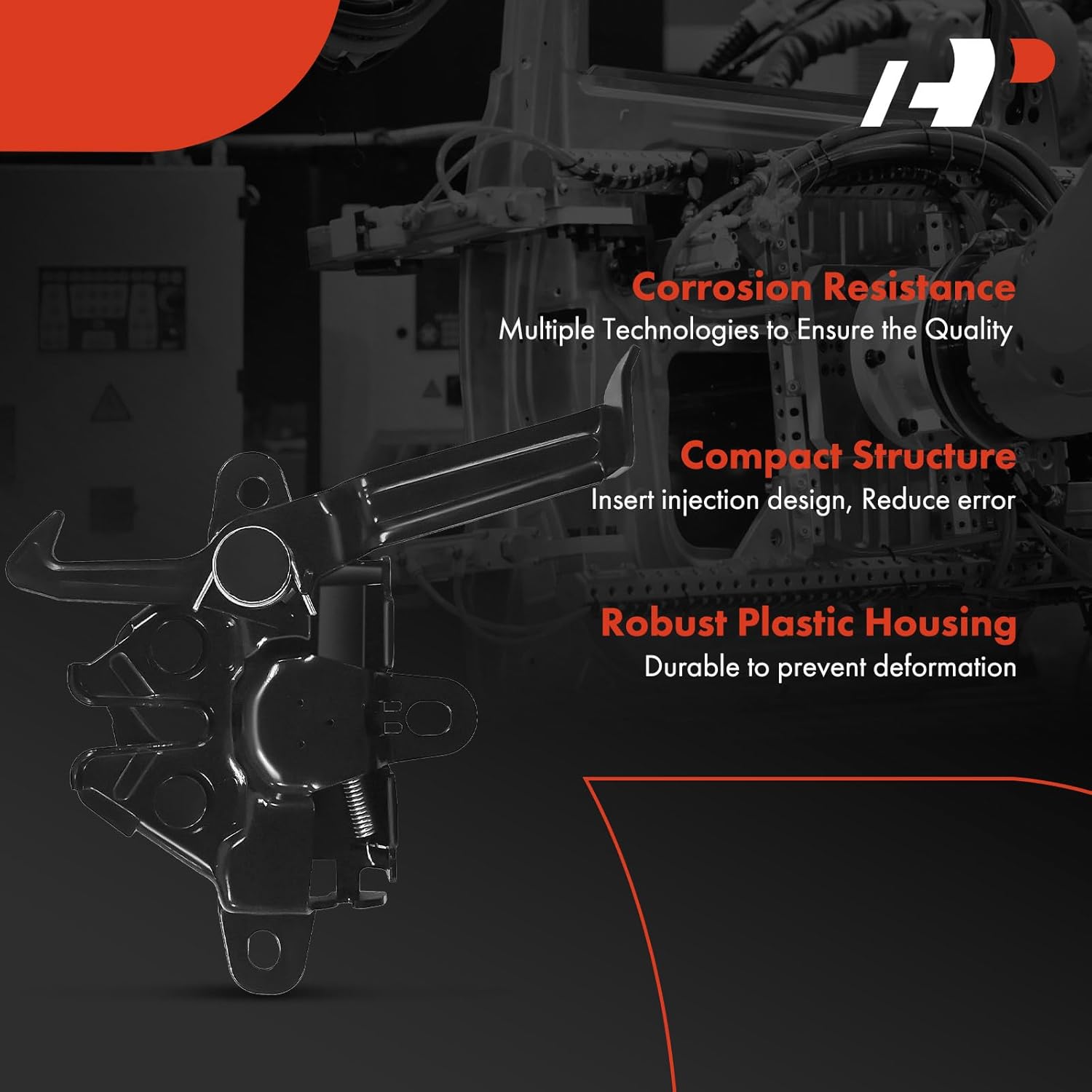 A-Premium Hood Latch Lock Compatible with Toyota Camry 2002-2006, Front Hood Lock Engine Bonnet Latch Assembly