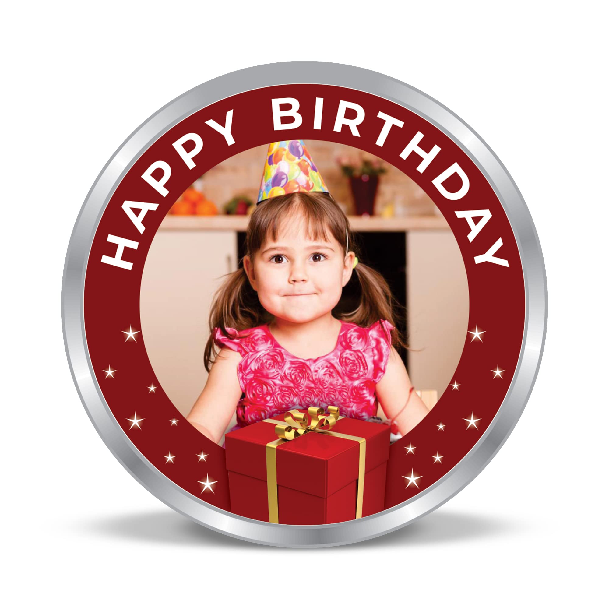 BIS Hallmarked Personalised Happy Birthday 10/20/50/100gm 999 Pure Silver Coin by ACPL