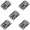 5V Buck Converter Module 5 Packs DC 5-30V to 5V Step-Down Regulator Board 1.8A Output for Arduino, ESP32, 12V24V Systems, DIY Electronics