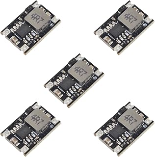5V Buck Converter Module 5 Packs DC 5-30V to 5V Step-Down Regulator Board 1.8A Output for Arduino, ESP32, 12V/24V Systems, DIY Electronics