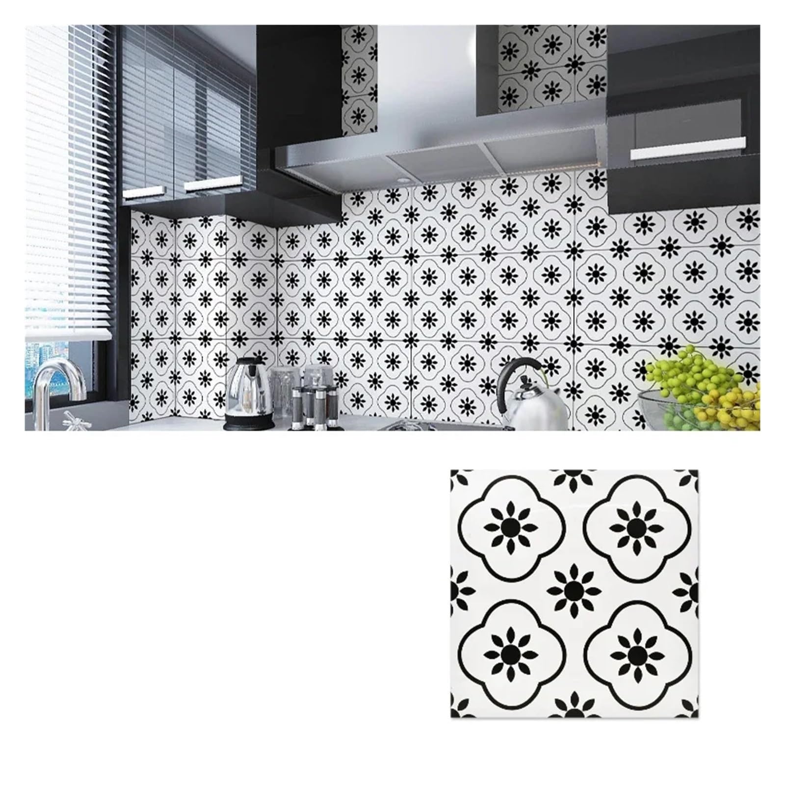 Bangha T35-40Pcs Vinyl Flooring Self Adhesive Floor Planks 40Pcs Waterproof Imitation Tile Floor Stickers 30 * 30Cm Bathroom Self-Adhesive Wall Decoration Decorations Living Room(T35-40Pcs)