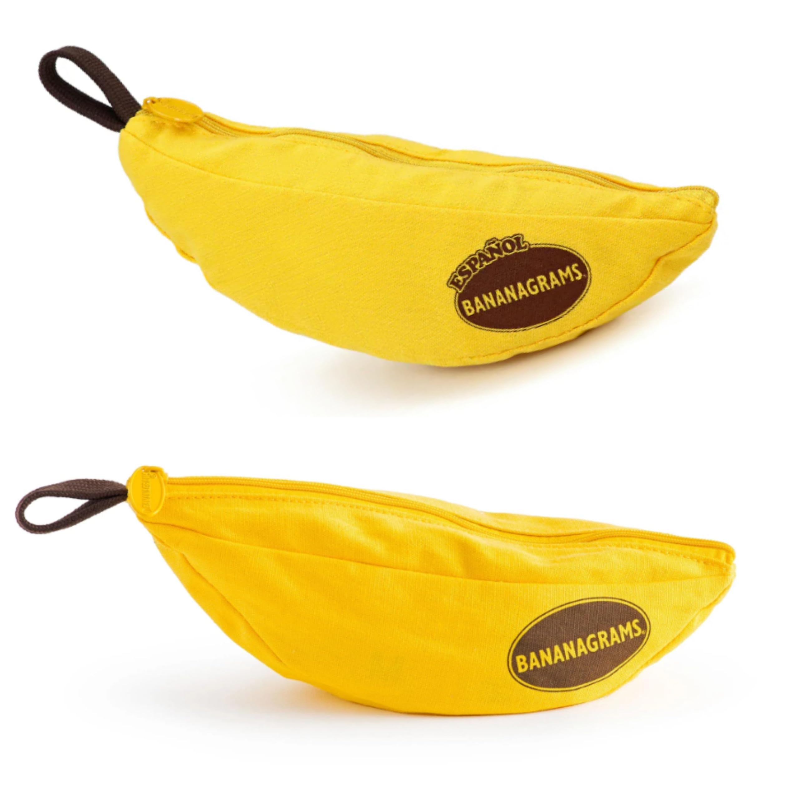 Bananagrams Classic & Spanish Bundle. Fun Word Game Set for Kids & Adults. Bilingual Educational Play, Perfect for Learning & Family Fun. Fast-Paced Game in Portable Pouch
