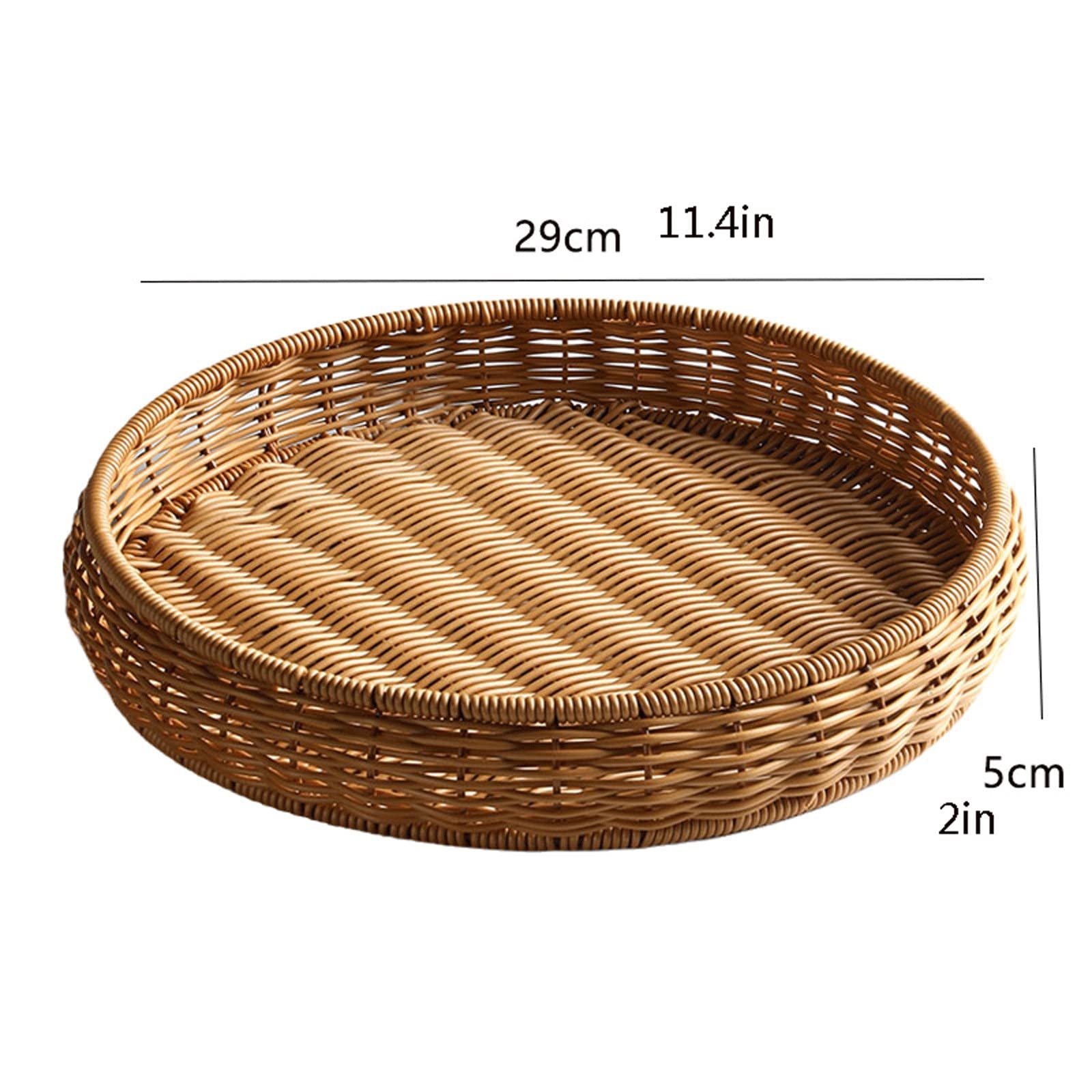 Foodservice Vassoio Vassoi da porzione Vassoi rotondi Vassoi di frutta Vassoi multiuso Perfetto for tavolini da caffè Ristorante Cucina Servire Food Home Decor per Feste, Tavolo, Cucina ( Size : B )