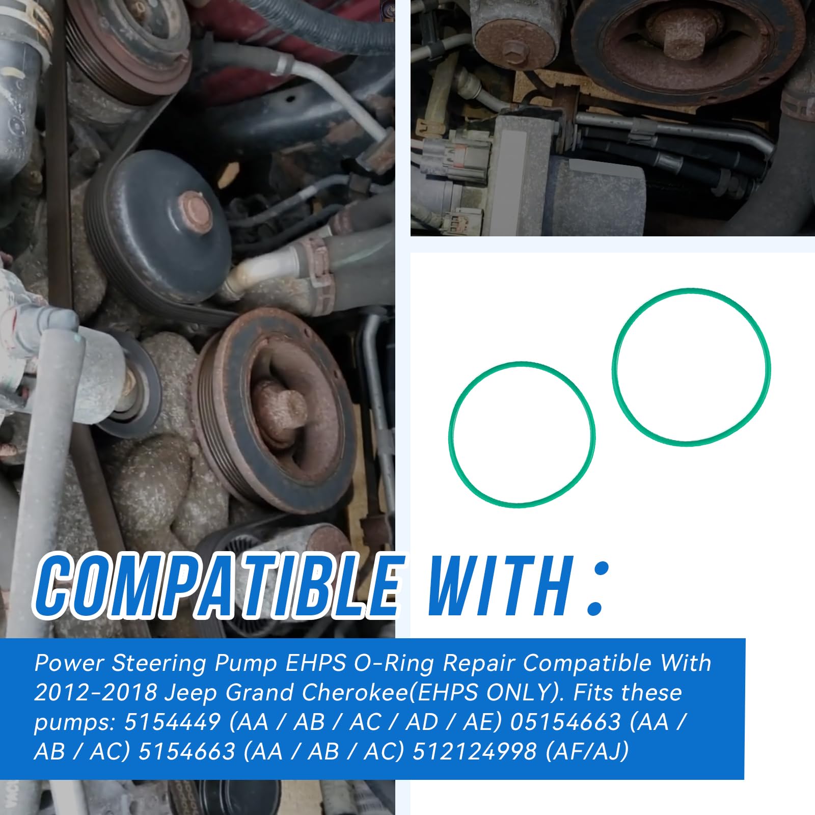 Amazon.com: HQPARRTS Power Steering Pump EHPS O-Ring Repair