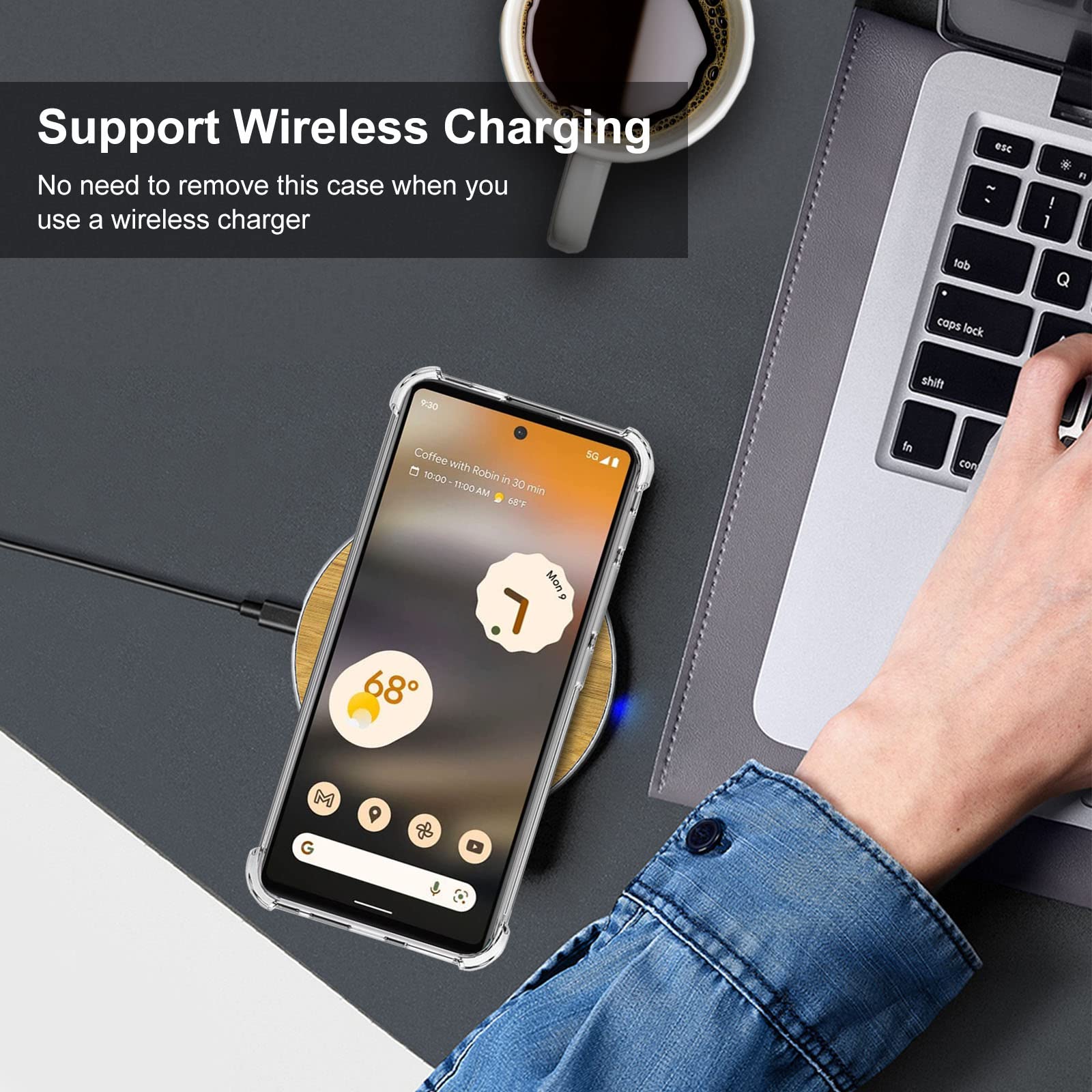 Cover + Pellicola Per Google Pixel 6a | Custodia Trasparente TPU Morbida | Protezione 360° Antiurto
