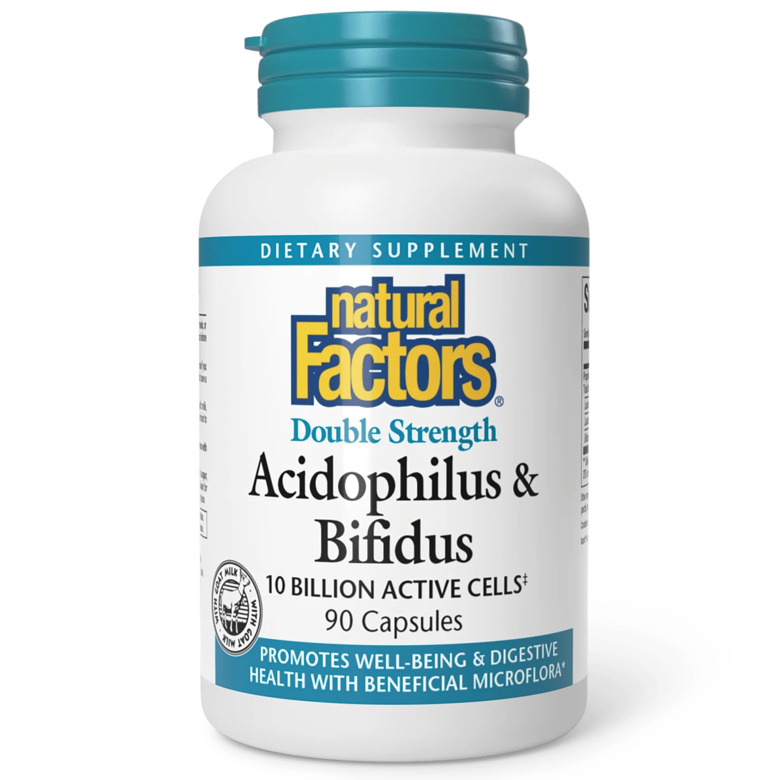 Natural Factors Acidophilus And Bifidus, 90 Capsules