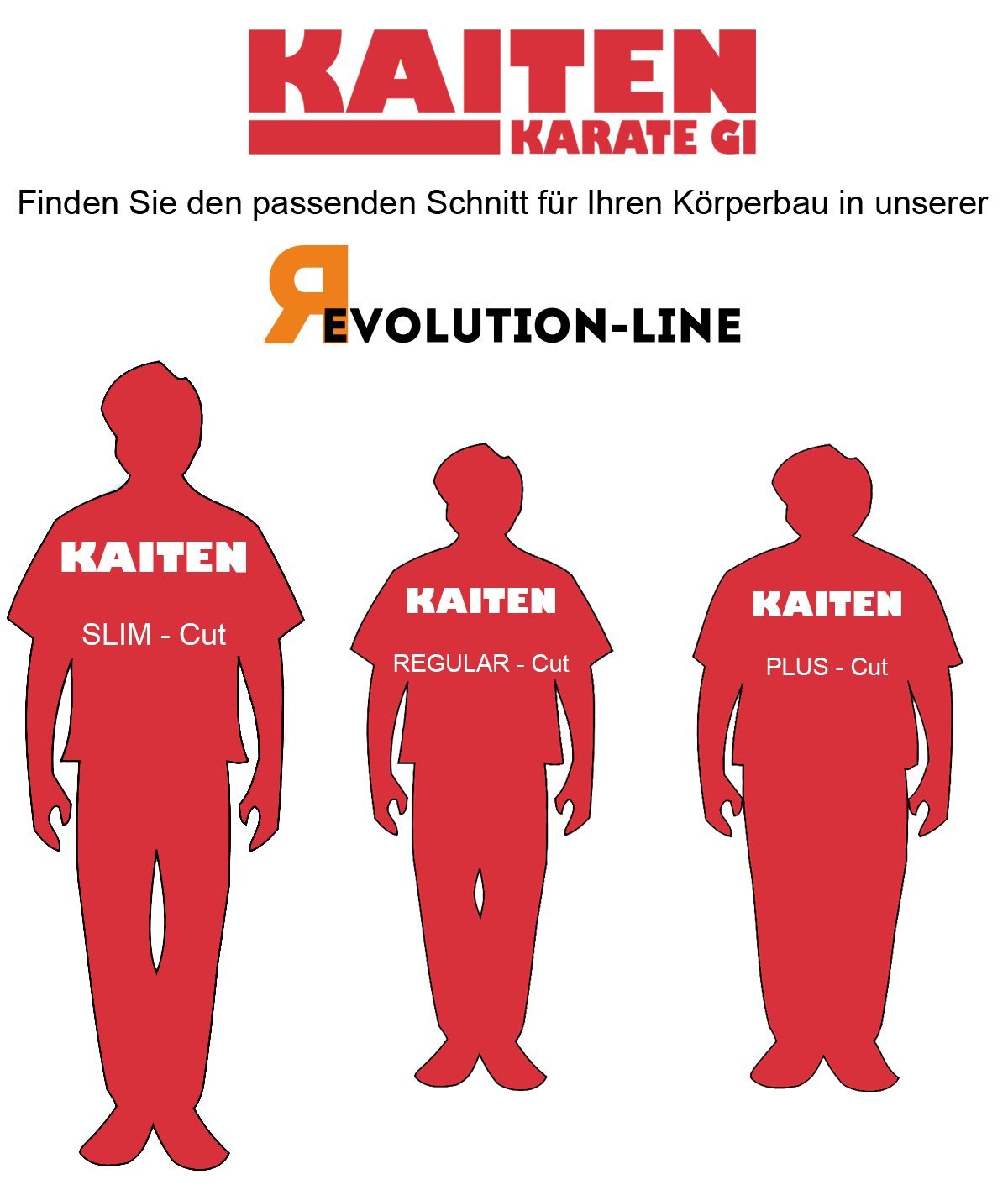 KAITEN Karateanzug Spirit SLIM - Karate Gi weiß 12 oz Baumwolle - Hose mit Gummizug