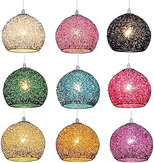 Lámpara de araña de estilo industrial, lámpara de alambre de aluminio, lámpara de araña esférica. tipo loft con isla de cocina, color champán,luces colgantes