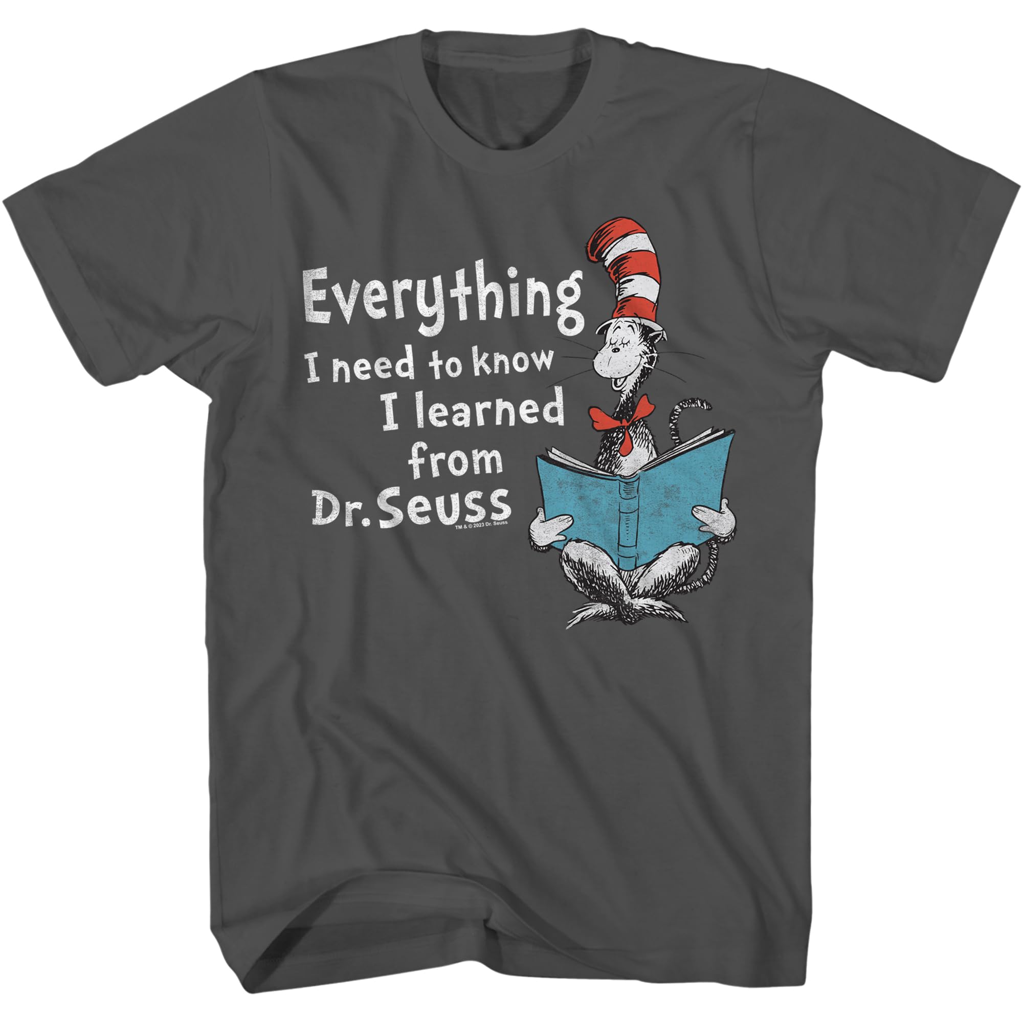 Dr. Seuss Cool Story Cat in The Hat Mens Adult T-Shirt
