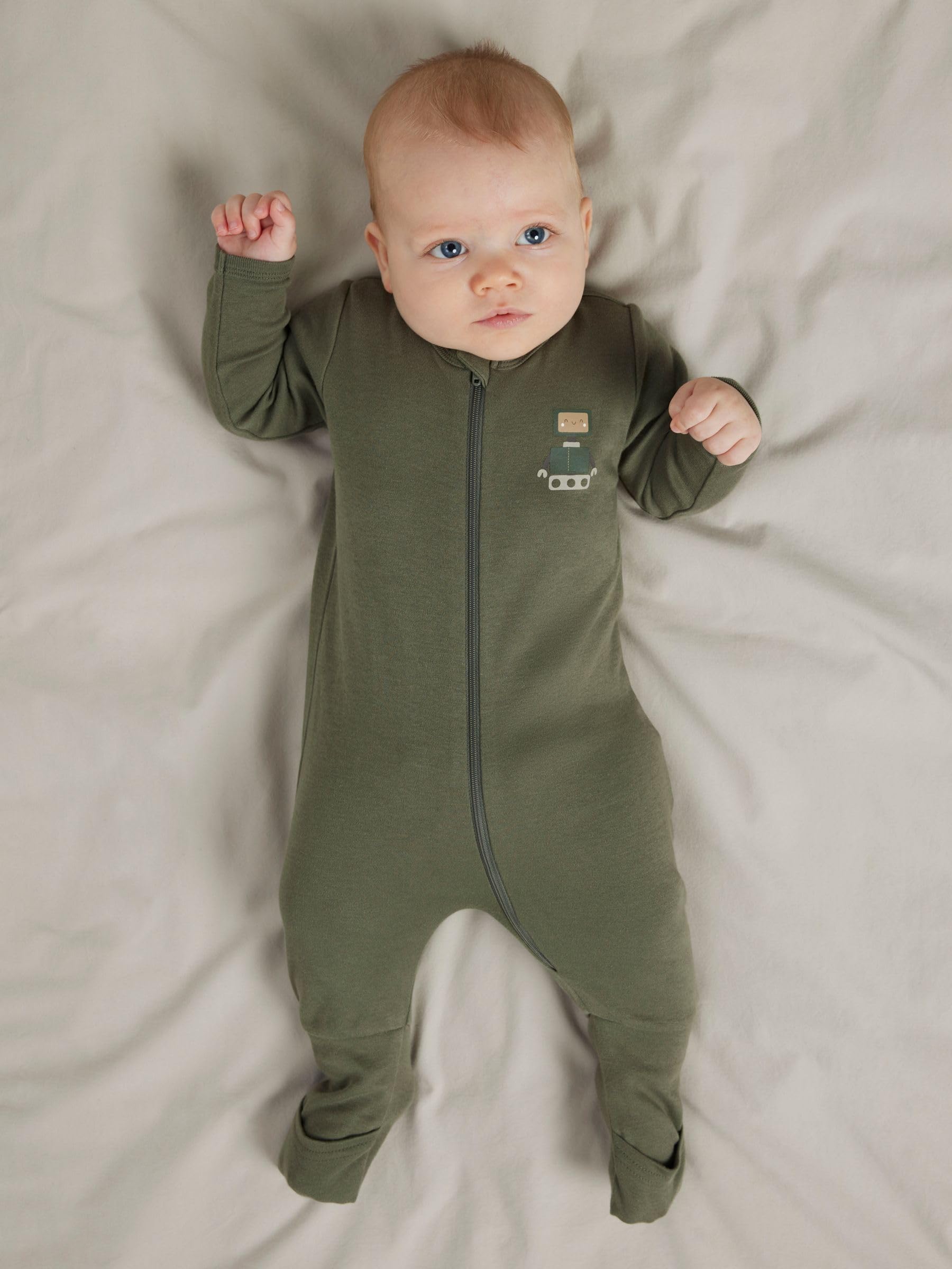 NAME IT Nbmnightsuit 2P Zip Ff Robot Noos, Jet Stream, 104