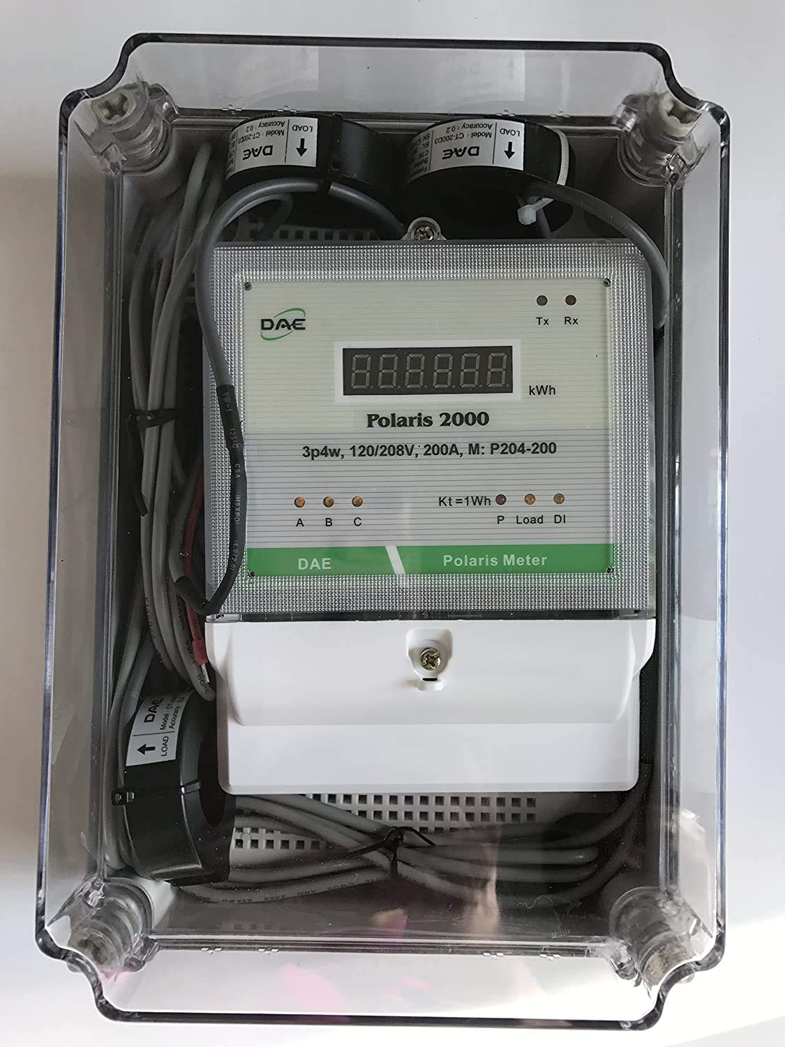 DAE P254-200-S KIT, UL CTEP kWh Smart Submeter, 3 Phase, 200A, 120-480V, 3 CTs, RS485 - Image 4