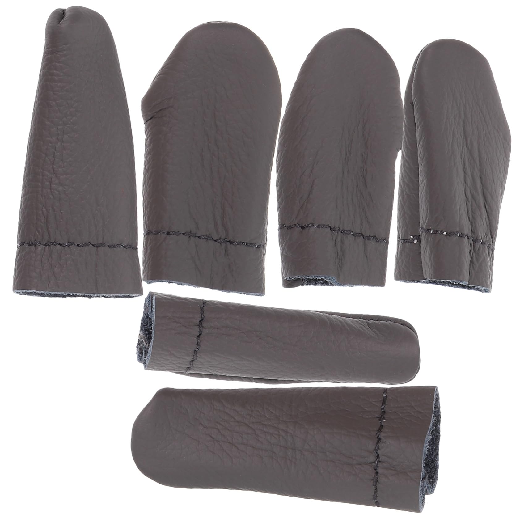 STOBOK 6 Piezas guantes para costura Anti-rasguños cuna de dedo sintió cunas para los dedos protector de dedos