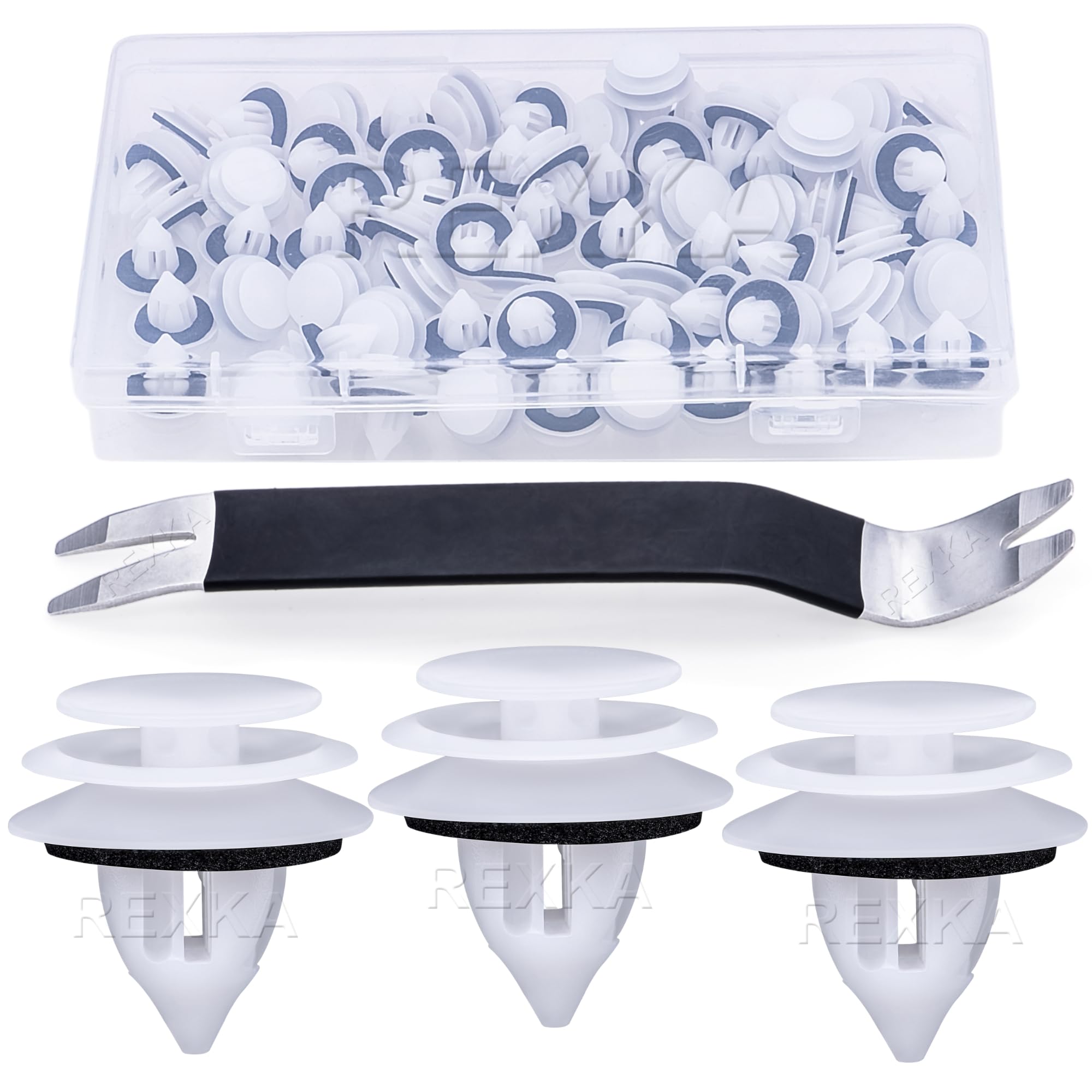 ピッタ出品 Amazon.com: Rexka 51pcs Door Trim Panel Clips Fastener Rivet GJ6R