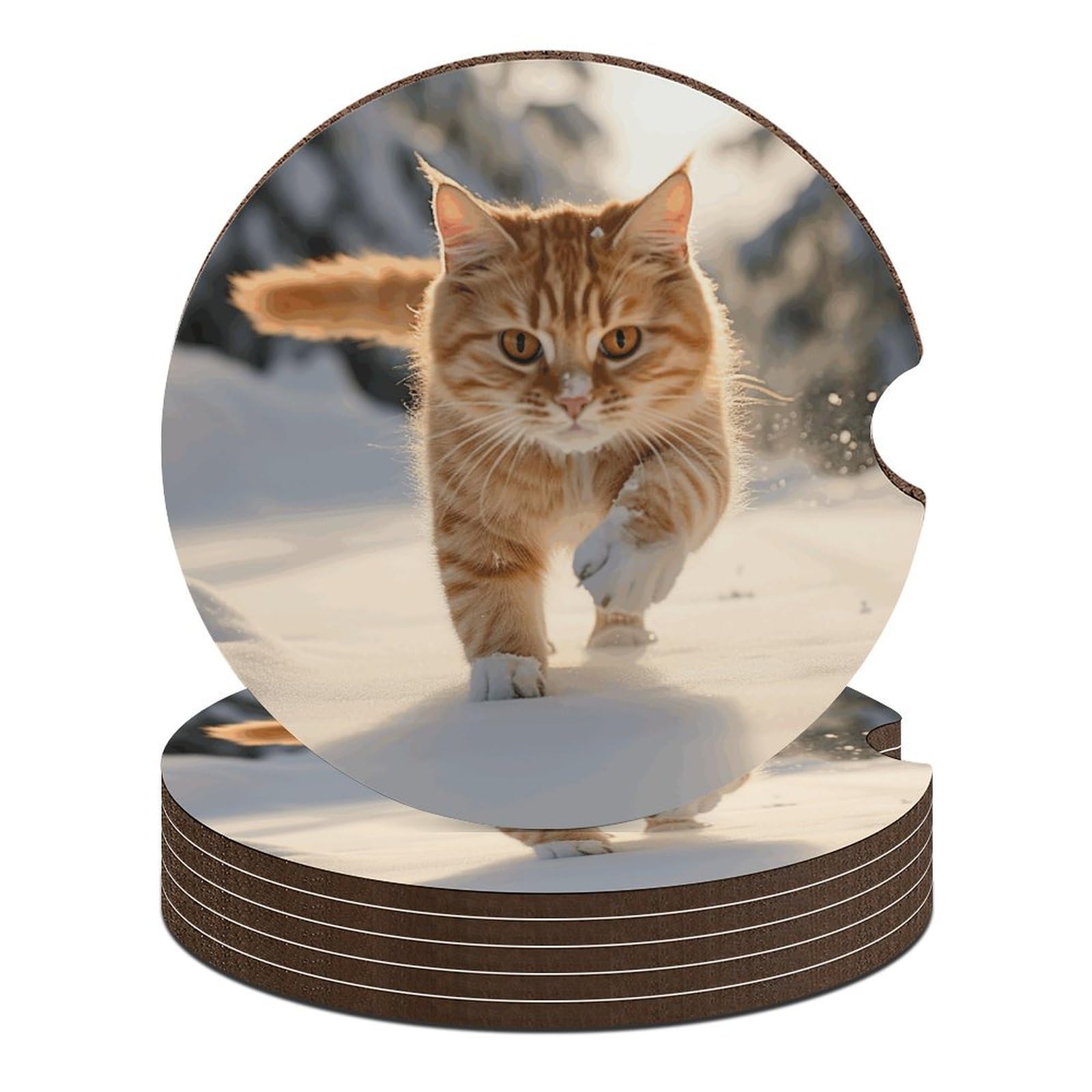 Lot de 6 porte-gobelets de voiture design antidérapants pour intérieur de véhicule