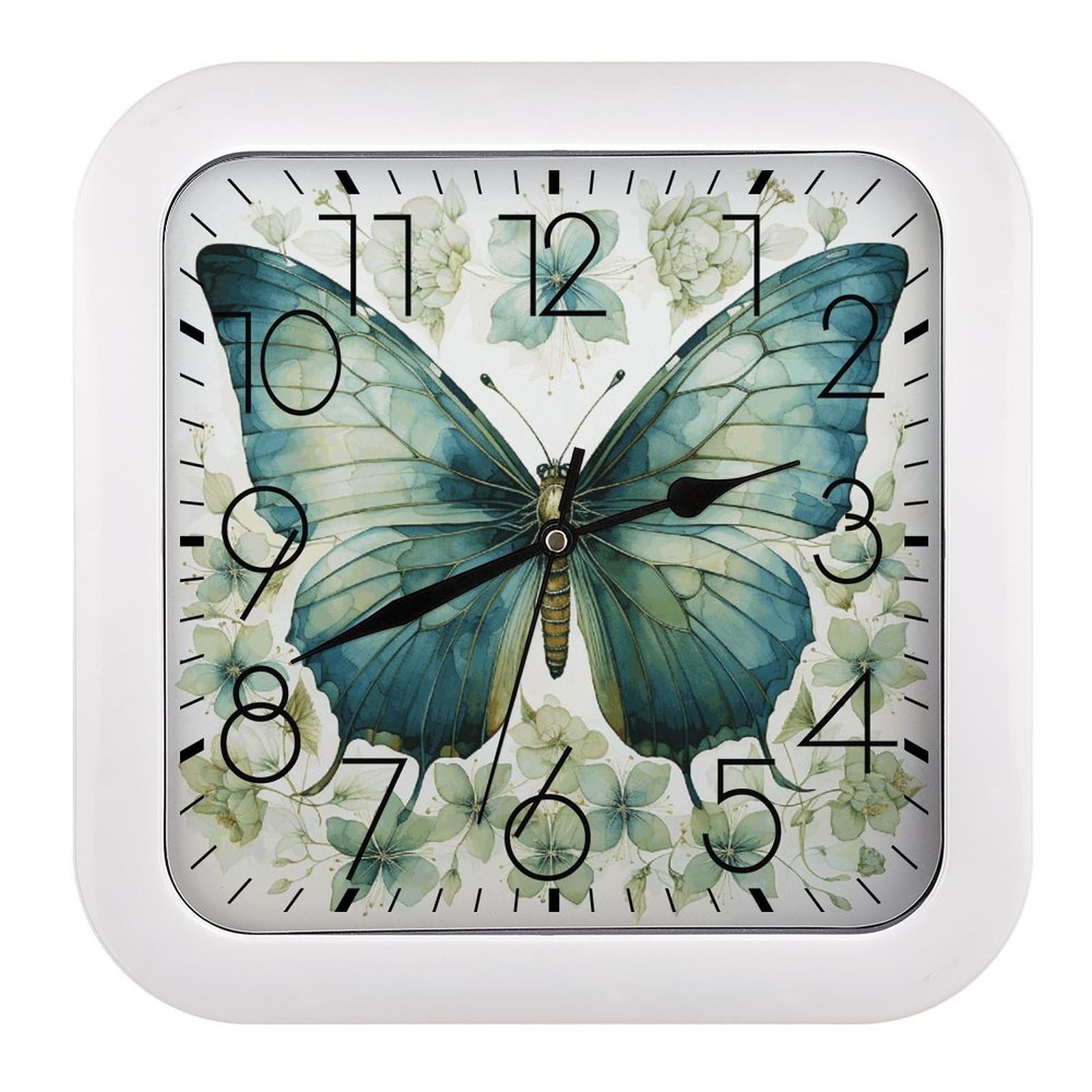 Horloge murale carrée moderne minimaliste décoration intérieur salon