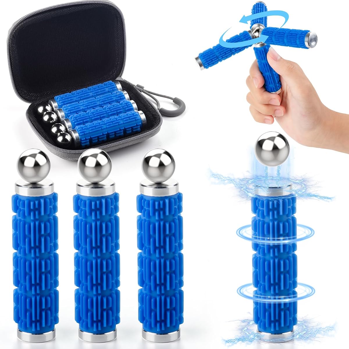 KODATEK Magnetic Fidget Toys, Silicone Stress Toys for Adults & Teens