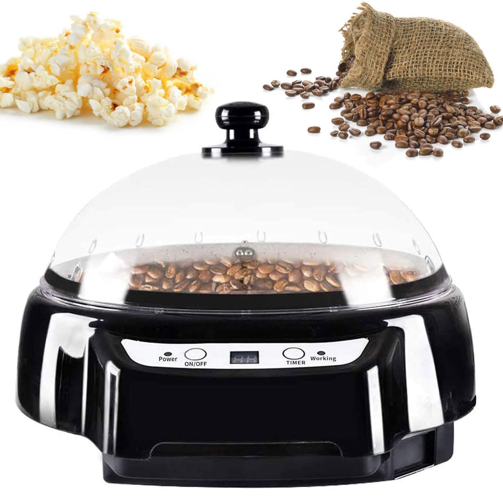 Machine de torréfaction de café à compte à rebours numérique pour une cuisson précise des grains