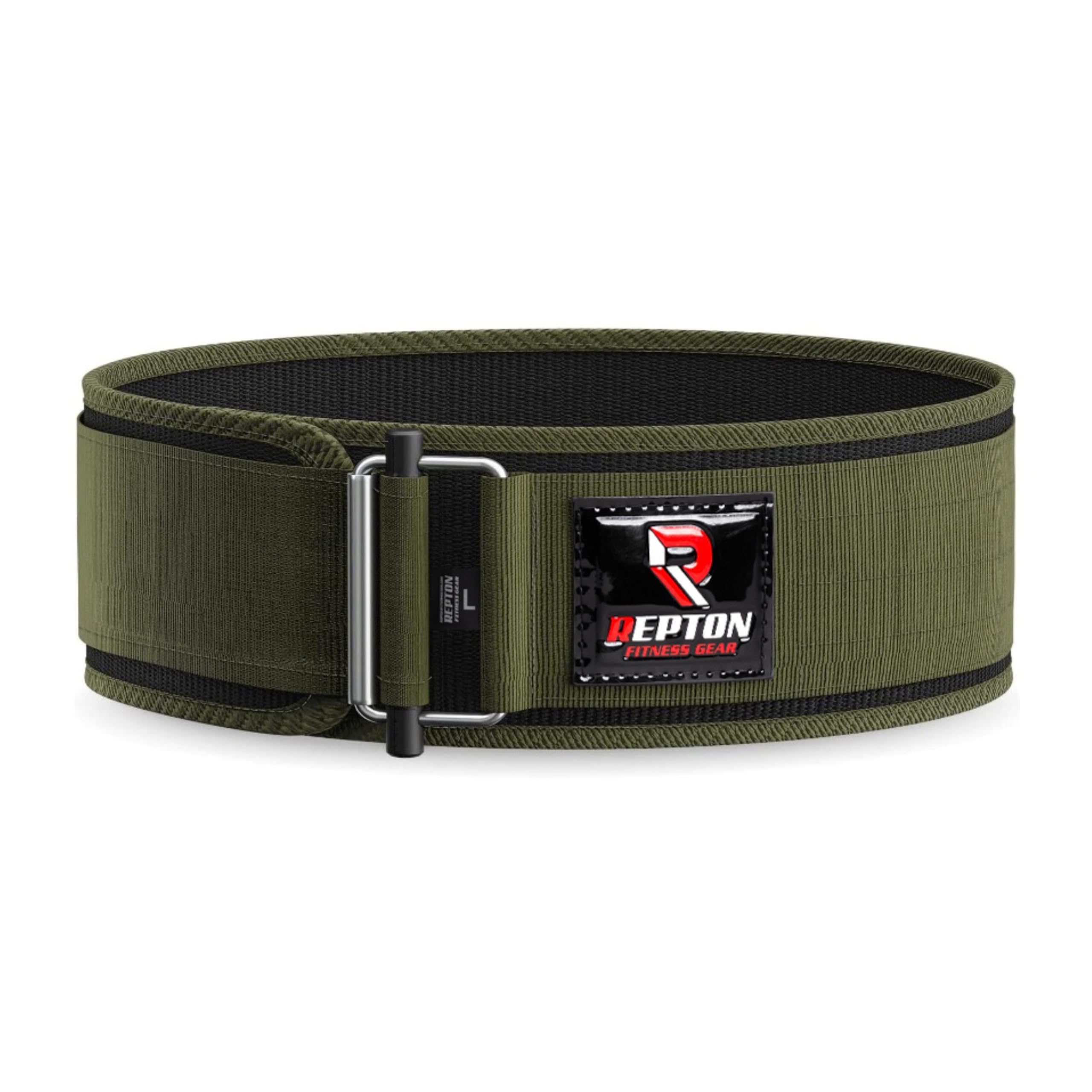 Self Lock Weightlifting Belt - Weight Lifting Belt for Functional Fitness Training, Nylon Belt for Bodybuilding Power lifting Olympic Lifting Athletes - Deadlift Training Belt (XL, Army Green) โ image 1